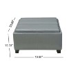 CAVINAS Polyester Fabric Storage Ottoman Bench with Tufted Top,Upholstered Storage Ottoman,Storage Benches for Living Room,Bedroom - 3 of 4