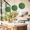 Set of 2 Artificial Boxwood Topiary Balls 18.9" - UV Resistant Faux Greenery for Porch/Patio/Garden Decor, Events & Weddings - 3 of 4