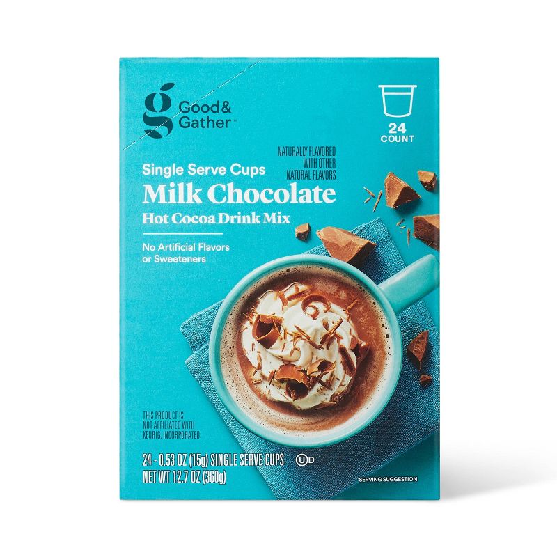 Milk Chocolate Hot Cocoa Drink Mix - 6.35oz - Good &#38; Gather&#8482;, 1 of 5