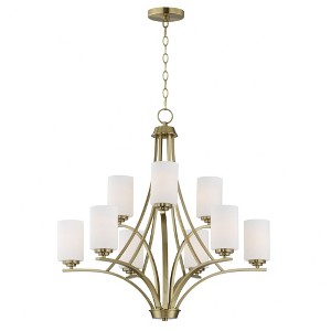 Maxim Lighting Deven 9 - Light Chandelier in  Satin Brass - 1 of 3