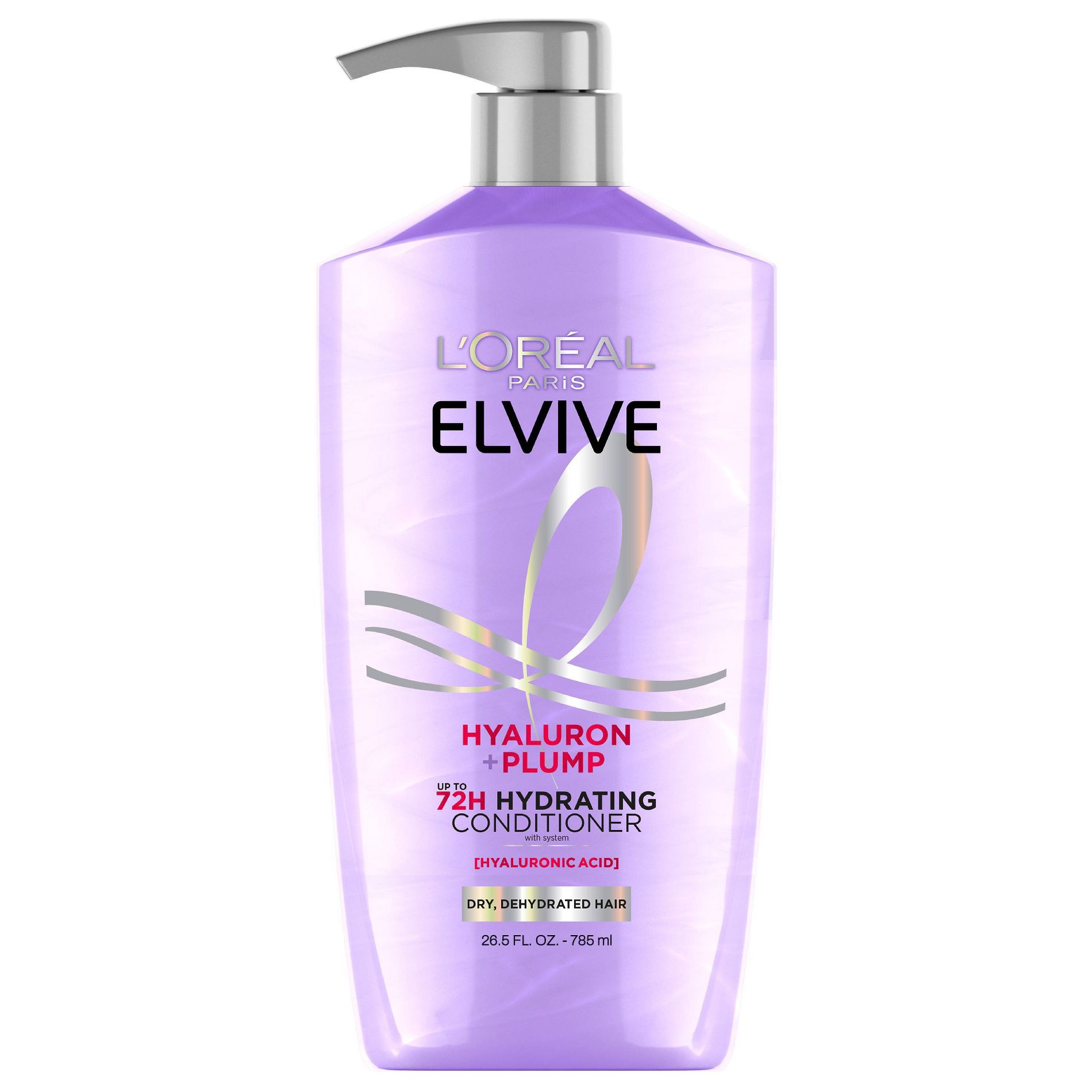L'Oreal Paris Elvive Hyaluron Plump Hydrating Conditioner for Dry Hair - 28 fl oz: Paraben-Free, Hyaluronic Acid, Vanilla Scent