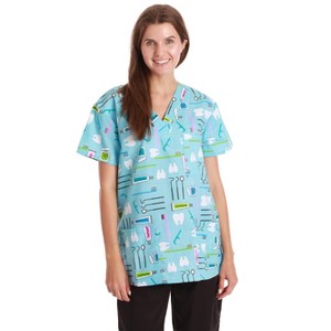 Just Love Women's Medical V-Neck Scrub Tops - 1 of 3