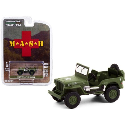 1942 Willys MB Jeep Army Green "MASH" (1972-1983) TV Series "Hollywood Series" Release 30 1/64 Diecast Model Car by Greenlight