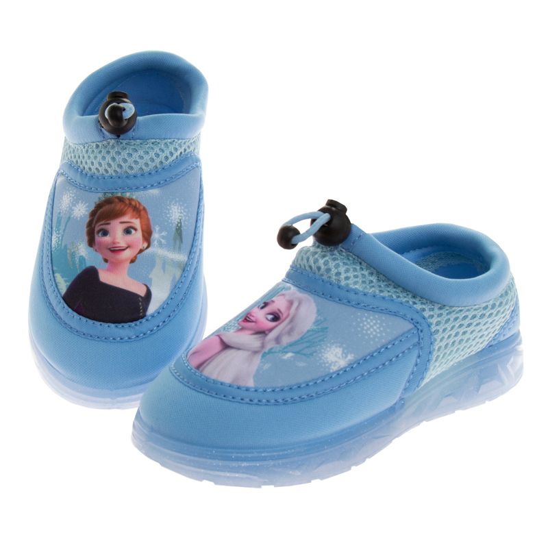 Disney Frozen Water Shoes for Girls -Pool Kids Aqua- Anna Elsa Sandals Princess Bungee Waterproof Beach Slides Slip-on Quick Dry(Toddler/Little Kid), 3 of 13