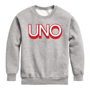 Boys' - UNO - Toddler And Youth Crewneck Fleece Sweatshirt Graphic Long Sleeve Fleece Sweatshirt - 1 of 4