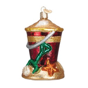 Old World Christmas 4.0 Inch Beach Bucket Sun Surf Summer Vacation Tree Ornaments - 1 of 3