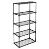 FONTOI Baker's Racks, 5 Tier Wire Shelf, FreeStanding Metal Storage Rack for Door Entrance Garage Kitchen Office, Black, 29"*14"*60" - 4 of 4
