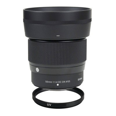 Sigma 56mm f/1.4 DC DN Contemporary Lens (FUJIFILM X) with Vivitar UV 55MM Filter