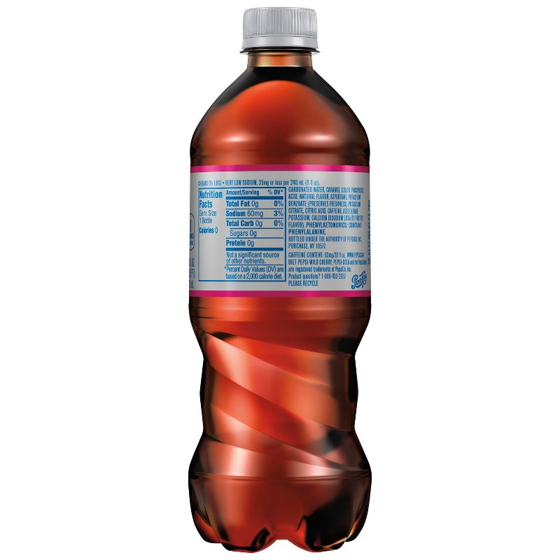 Diet Pepsi Wild Cherry - 20 fl oz Bottle, 4 of 5