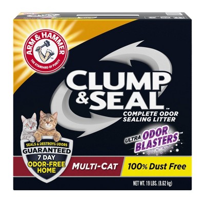 Arm & Hammer Clump & Seal Multi-Cat Litter - 19lbs