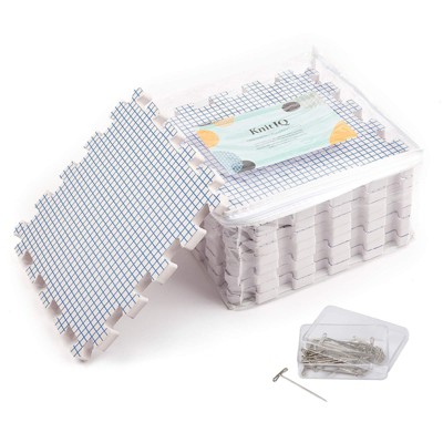 Premium Knitiq Blocking Mats Set Of Extra Thick Boards With Grids 150