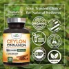 Organic Ceylon Cinnamon Capsules 1800mg Highest Potency Blood Sugar Support - 120 Capsules By Nature's Choice - 4 of 4