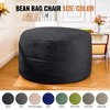 Hooseng Bean Bag Chair, 4FT Bean Bag with Velvet Cover, Giant Bean Bag Chairs  with Filler Adult, Bean Bag Sofa Filled with High-Density Sponge - 4 of 4