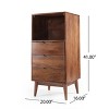 Bella Depot 3-Drawer Chest with Open Cabinet - 4 of 4