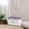 PawHut Large Elevated Dog Bowls with Storage Drawer Containing 21L Capacity, Raised Dog Bowl Stand Pet Food Bowl Dog Feeding Station - 2 of 4