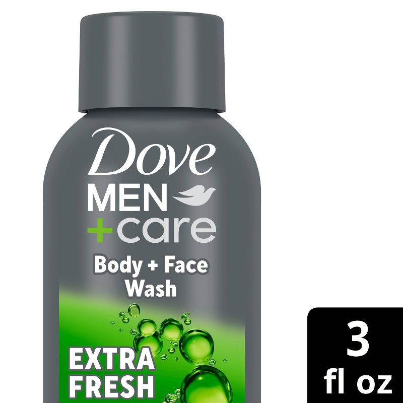 Dove Men+Care Extra Fresh Body and Face Wash - 3 fl oz - Trial Size, 1 of 7