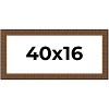PosterPalooza | Panoramic Museum Black Picture Frame - UV Acrylic, Foam Board Backing, Hanging Hardware - 2 of 4