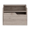NicBex Floating Nightstand, Modern Night Stand Frame with Modern Dual-Tier Design, Wall Mounted Nightstand with Spacious Single Drawer - 4 of 4