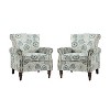 Cythnus Wooden Upholstered Armchair Set of 2|HULALA HOME - 2 of 4