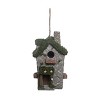 Transpac Resin 10.5 in. Multicolor Spring Mossy Hut Birdhouse - 2 of 4