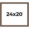 PosterPalooza | Elegant Brown Picture Frame - UV Acrylic, Backing Board, Hanging Hardware Included - 2 of 4