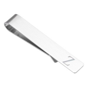 Unique Bargains Stainless Steel Necktie Pinch Letter with Black Gift Box Initial Tie Clip for Men - 1 of 4