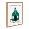 Kate and Laurel Sylvie Be Kind Whenever Possible Framed Canvas by Stacie Bloomfield of Gingiber, 18x24, Natural - 2 of 4