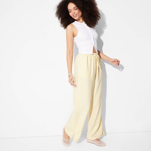 Women's Pull-On Linen Pants - Wild Fable™ - 1 of 3