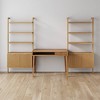 Nathan James Jasper Wood Fluted Desk Wall Unit Brown - 3 of 4