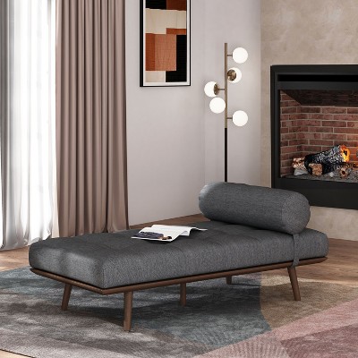 NicBex Mid-century Chaise Lounge for Kids and Adults, Comfy Bean Bag Chair for Adults in Living Room