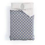 Deny Designs Schatzi Brown Alice Check Duvet Cover Bedding Set Blue