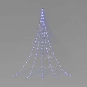 102ct 16'x10' LED Color Changing Spider Web Halloween Indoor Outdoor Miniature String Lights Purple/Orange - Hyde and EEK! Boutique™ - 1 of 4