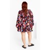 Women's Plus Size Jemma Mini Print Dress - amber | CITY CHIC - 2 of 4
