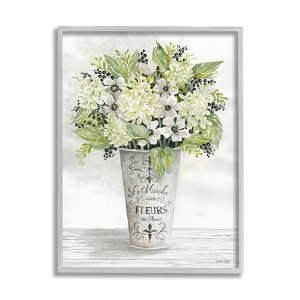 Stupell Industries French Floral Greenery Bouquet Parisian Charm Flowers - 1 of 4