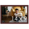 PosterPalooza | Photo Size Minimalist Brown Picture Frame - UV Acrylic, Foam Board Backing, Hanging Hardware - 2 of 4