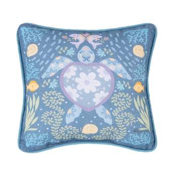 C&F Home Turtle Coral Printed Throw Pillow