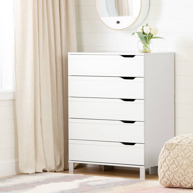 Kanagane 5 Drawer Chest Pure White - South Shore, 3 of 8
