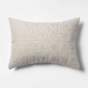 Quilted Geo Lumbar Throw Pillow Neutral - Project 62
