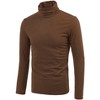 Lars Amadeus Men's Slim Fit Long Sleeve Pullover Solid Turtleneck Sweater - 2 of 4