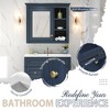 Lyngins Modern Freestanding Vanity with Ceramic Basin, Bathroom Storage Cabinet with 2 Drawers & Tip-out Drawer, Single Sink Bathroom Vanity - 4 of 4