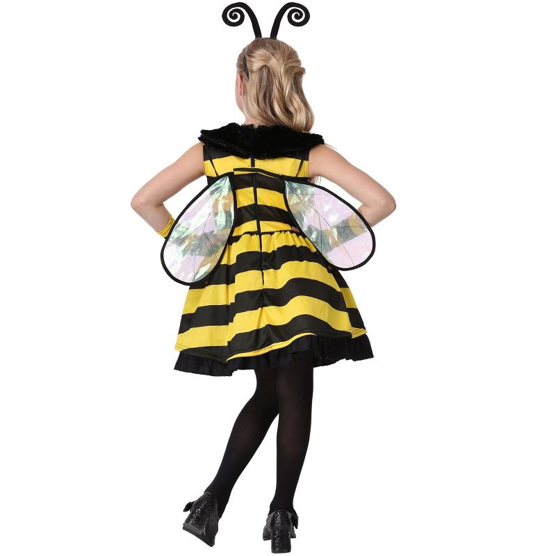 HalloweenCostumes.com Girl's Deluxe Bumble Bee Costume, 2 of 3