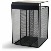 Safco - Onyx - Vertical - Hanging Storage Organizer - 3 Compartments - Steel - Black - 11.8 in. x 14.8 in. x 5.3 in. - 1 Each - 2 of 4