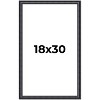 PosterPalooza | Linear Black Picture Frame - UV Acrylic, Foam Board Backing, Hanging Hardware - 2 of 4