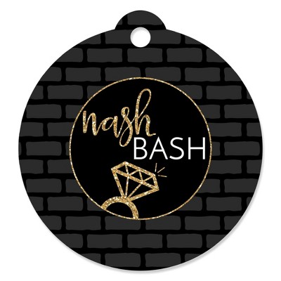 Big Dot of Happiness Nash Bash - Nashville Bachelorette Party Favor Gift Tags (Set of 20)