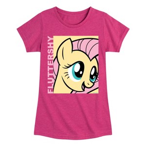 Girls' - My Little Pony - Fluttershy Fitted Short Sleeve Graphic T-Shirt - 1 of 4
