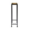 Syemin End Tables Small Side Table, Modern Accent Nightstand, Narrow Side Table, Living Room Tables, Sofa Table, Brown, 20.75"*6"*22.5" - 3 of 4