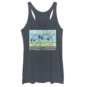 Women's Toy Story Ducky & Bunny Panels Racerback Tank Top - 1 of 3