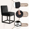 AMERLIFE Mid Century Linen Dining Chairs Set of 6, Modern Upholstered Dinner Chairs - 4 of 4