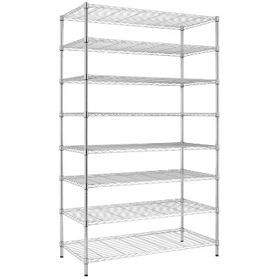 Finnhomy 4000LBS 8-Tier Wire Shelving Unit Adjustable Steel Wire Rack, 8 Shelves Metal Rack, Pantry Shelves for Storage, NSF Certified