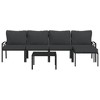 vidaXL Garden Lounge Set Black, Grey - 3 of 4